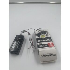 Metra BY-LOC / Two Channel Line Output Converter, Wire to RCA, Black Used #U4
